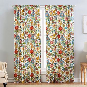 Greenland Home Fashions 2-pack Astoria Spice Window Curtains