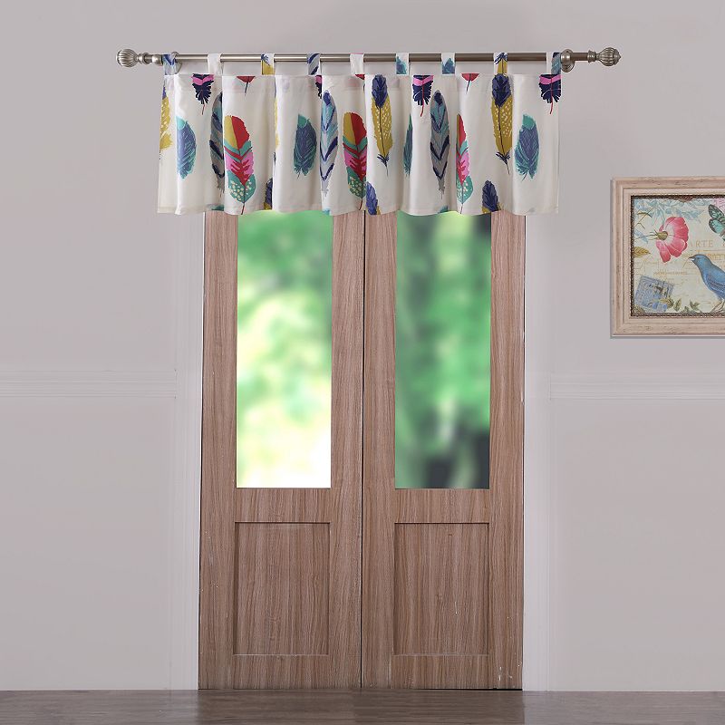 Greenland Home Fashions Dream Catcher Teal Window Valance, Blue