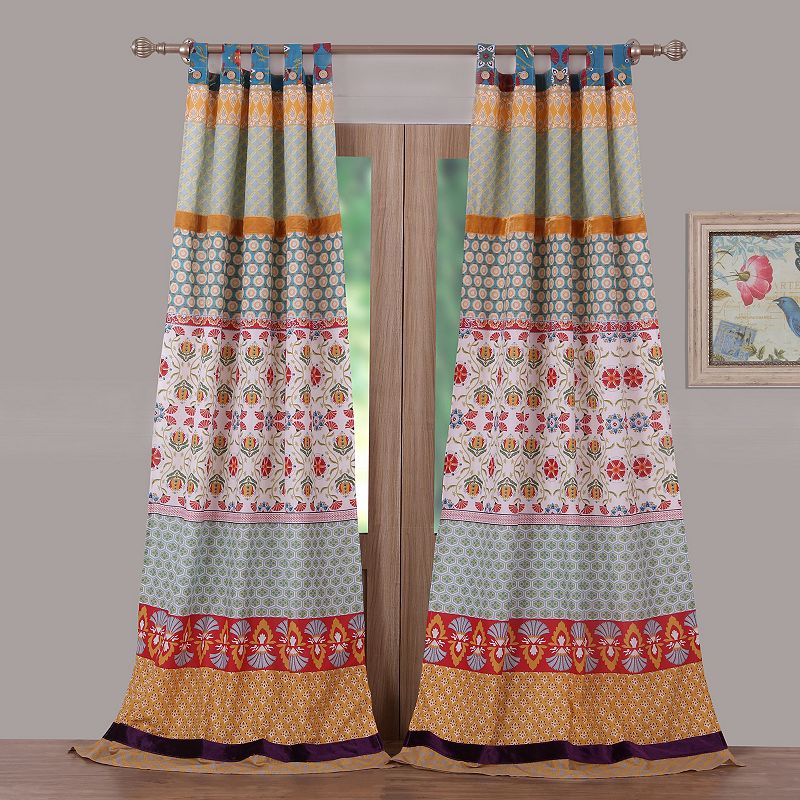 Greenland Home Fashions 2-pack Thalia Window Curtains, Multicolor
