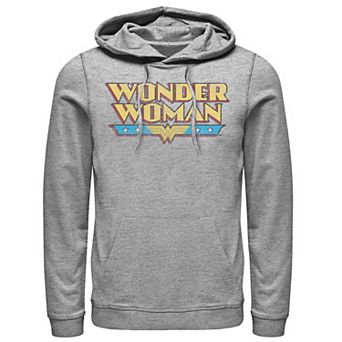 Men's DC Comics Wonder Woman Vintage Distressed Logo Hoodie
