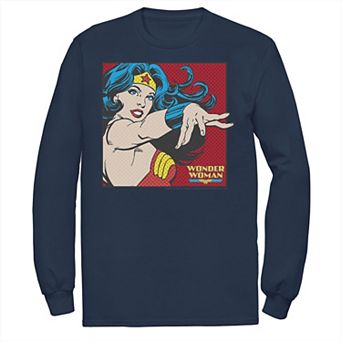 Men's DC Comics Wonder Woman Retro Pop Art Portrait Tee