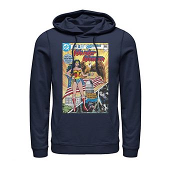 Men's DC Comics Wonder Woman Vintage Huntress Comic Cover Graphic Hoodie