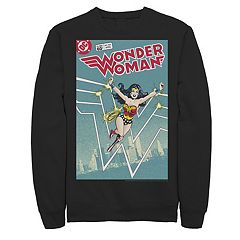 Men's DC Comics Wonder Woman Large Face Portrait Sweatshirt