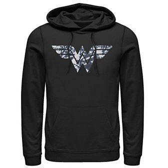 Men's DC Comics Wonder Woman Blue Tie Dye Logo Graphic Hoodie