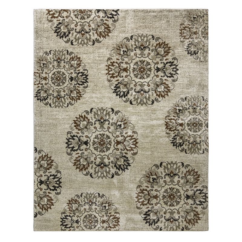 Drexel Heritage Amman Chantel Beige Area Rug, Beig/Green, 5X7 Ft