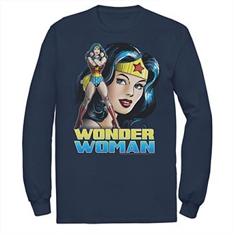 Men's DC Comics Wonder Woman Classic Portrait Long Sleeve Graphic Tee