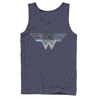 Men's DC Comics Wonder Woman Patchwork Logo Tank Top