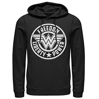 Men's DC Comics Wonder Woman Freedom Liberty Power Logo Hoodie