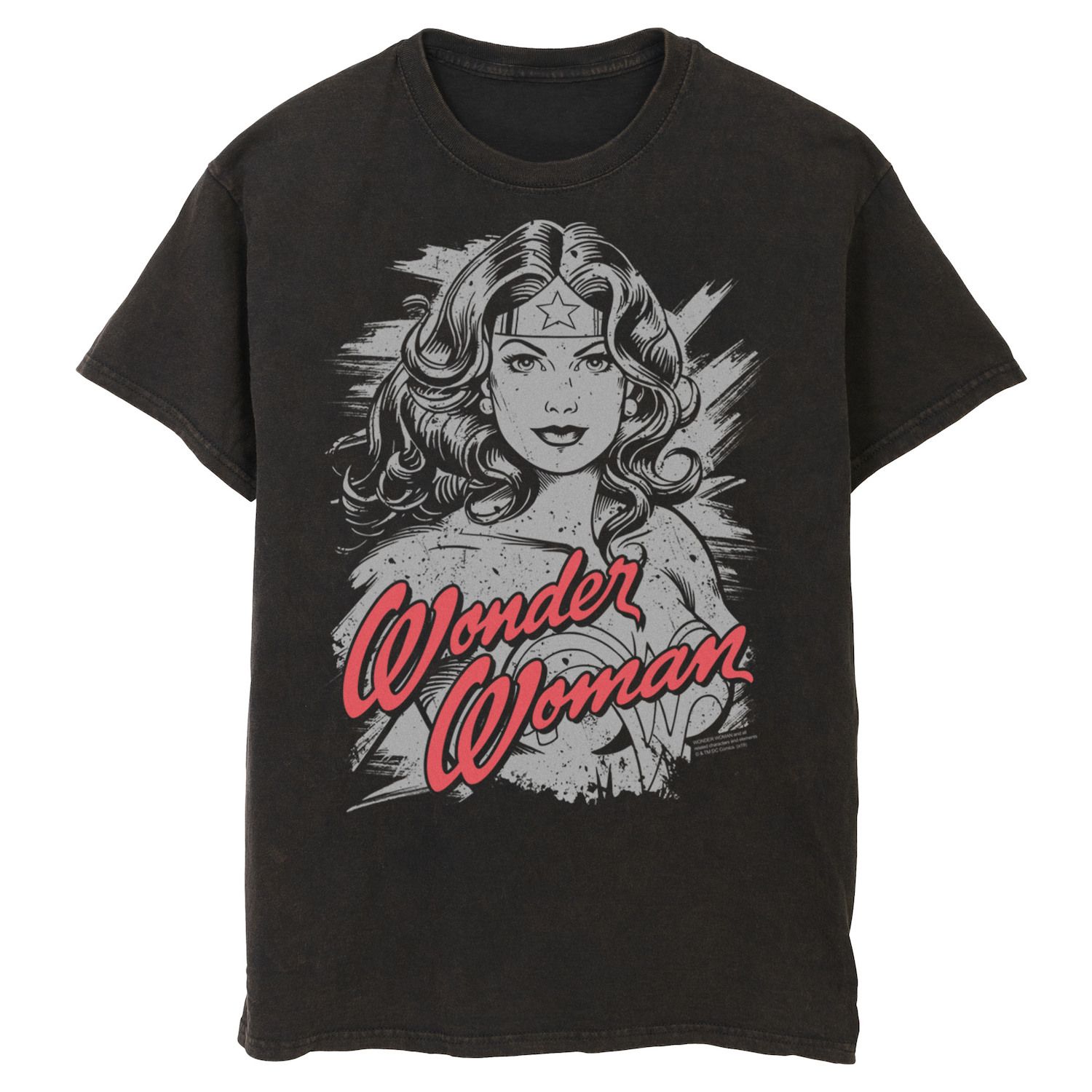 Image for Licensed Character Men's DC Comics Wonder Woman Distressed Portrait Graphic Tee at Kohl's.