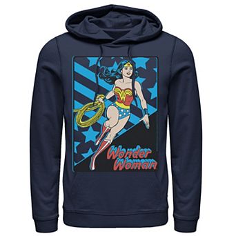 Men's DC Comics Wonder Woman Stars And Stripes Poster Hoodie