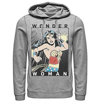 Men's DC Comics Wonder Woman Comic Poster Hoodie