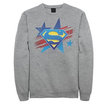 Men's DC Comics Superman Stars And Stripes Chest Logo Sweatshirt