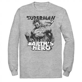 Men's DC Comics Superman Earth's Hero Sketched Poster Tee