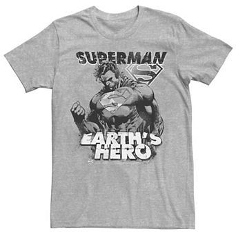Men's DC Comics Superman Earth's Hero Sketched Poster Tee