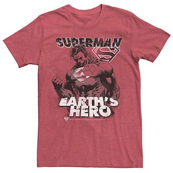 Men's DC Comics Superman Earth's Hero Sketched Poster Tee