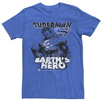 Men's DC Comics Superman Earth's Hero Sketched Poster Tee