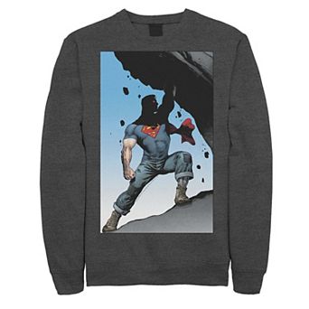 Men's DC Comics Superman Power Lift Comic Poster Sweatshirt