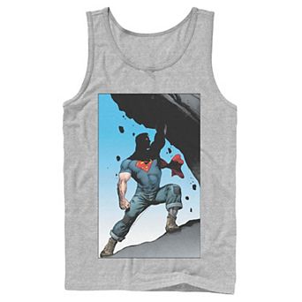 Men's DC Comics Superman Power Lift Comic Poster Tank Top