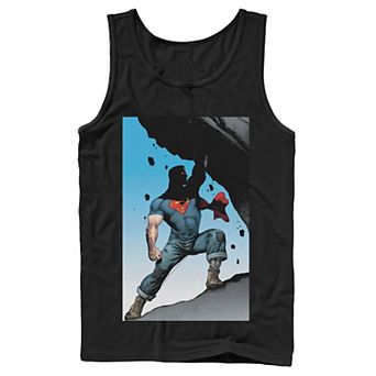 Men's DC Comics Superman Power Lift Comic Poster Tank Top