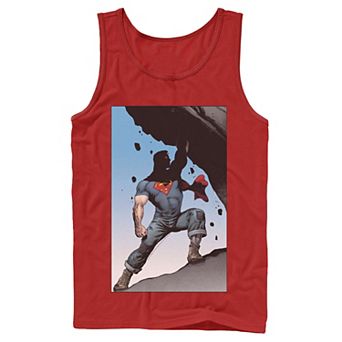 Men's DC Comics Superman Power Lift Comic Poster Tank Top