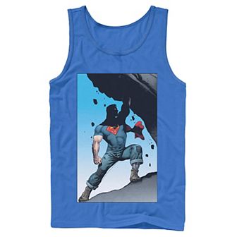 Men's DC Comics Superman Power Lift Comic Poster Tank Top
