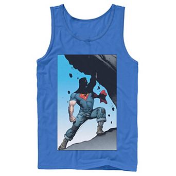 Men's DC Comics Superman Power Lift Comic Poster Tank Top
