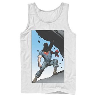 Men's DC Comics Superman Power Lift Comic Poster Tank Top