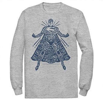 Men's DC Comics Superman Hero Text Tee