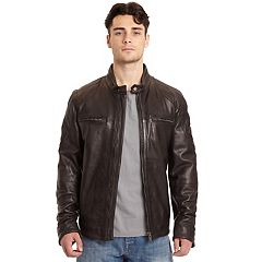 Kohls faux leather outlet jacket mens