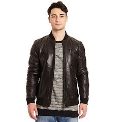 Kohls mens leather coats sale