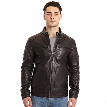 Men's Excelled Lamb Leather Moto Jacket