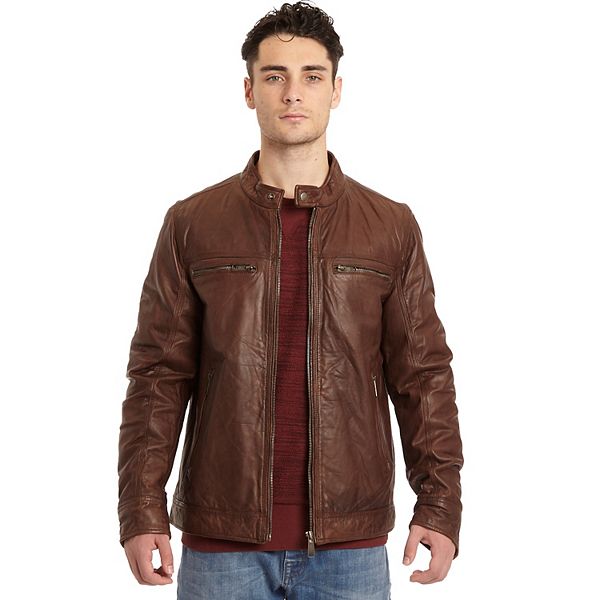 Men s Excelled Lamb Leather Moto Jacket