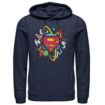 Men's DC Comics Superman Planet Chest Logo Hoodie