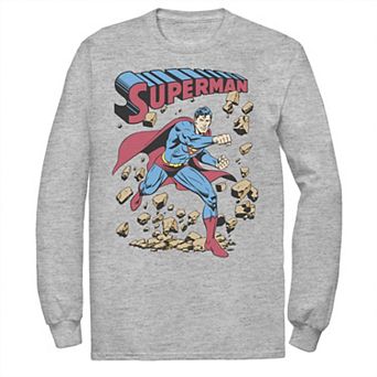 Men's DC Comics Superman Smash Rocks Vintage Poster Tee