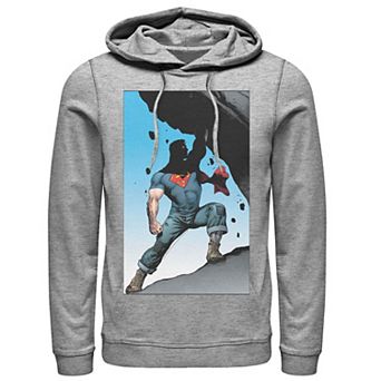 Men's DC Comics Superman Power Lift Comic Poster Hoodie
