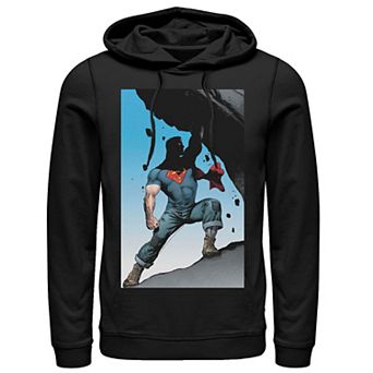 Men's DC Comics Superman Power Lift Comic Poster Hoodie