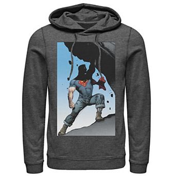 Men's DC Comics Superman Power Lift Comic Poster Hoodie