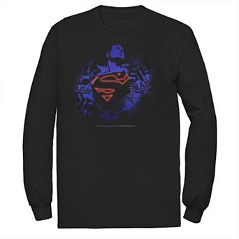 Men's DC Comics Superman Negative Hue Chest Logo Poster Tee
