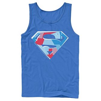 Men's DC Comics Superman Cutout Chest Logo Tank Top