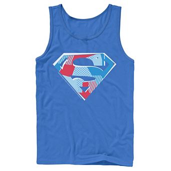 Men's DC Comics Superman Cutout Chest Logo Tank Top