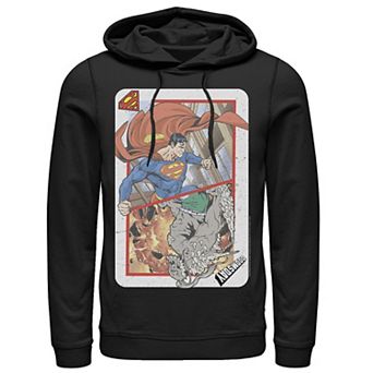 Men's DC Comics Superman Doomsday Playing Card Hoodie