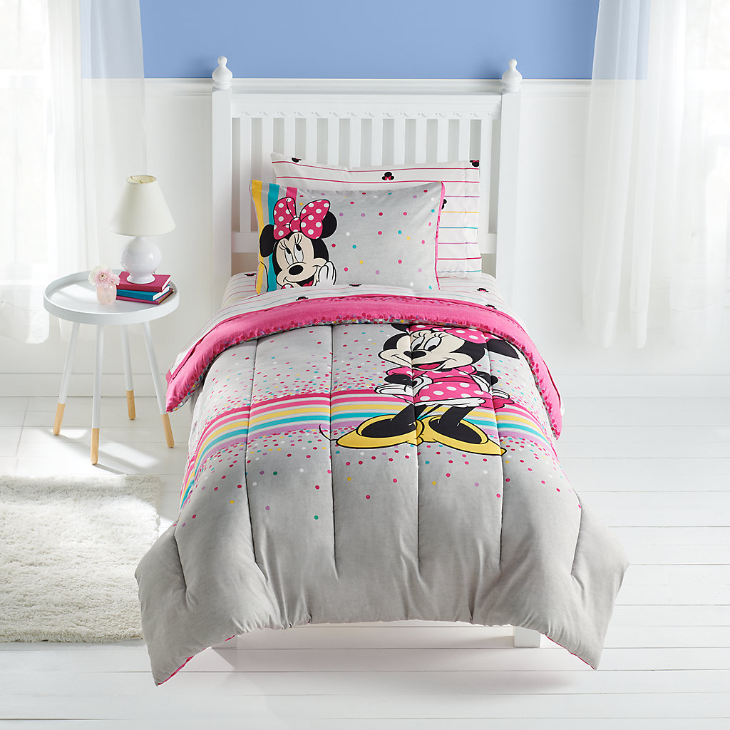 Minnie Mouse 6-piece Bed Set w\ Comforter Kids Disney Sheet Set The Big One 