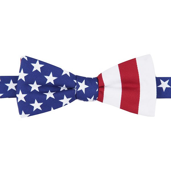 Men's Land of Liberty Americana Stars & Stripes Pre-Tied Bow Tie
