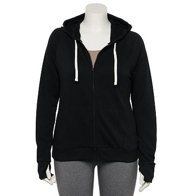 Juniors Plus Size SO Favorite Zip Up Hoodie