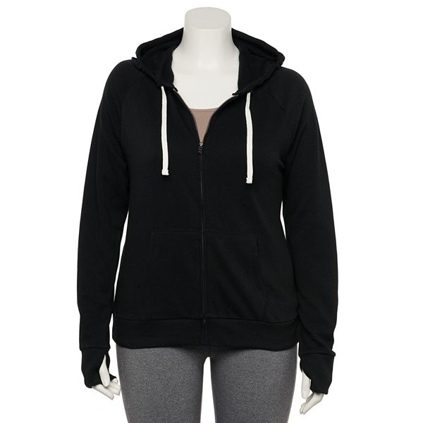 Kohls black zip up hoodie new arrivals