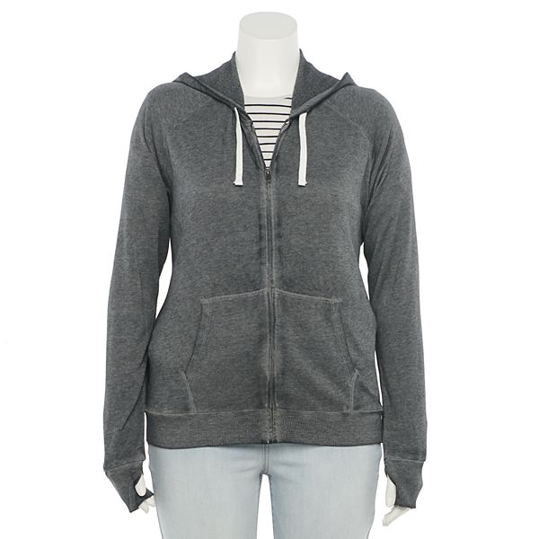 Juniors' Plus Size SO® Favorite Zip-Up Hoodie