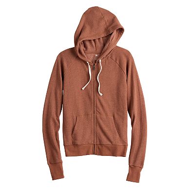 Juniors' SO® Core Long Sleeve Zip-Up Hoodie