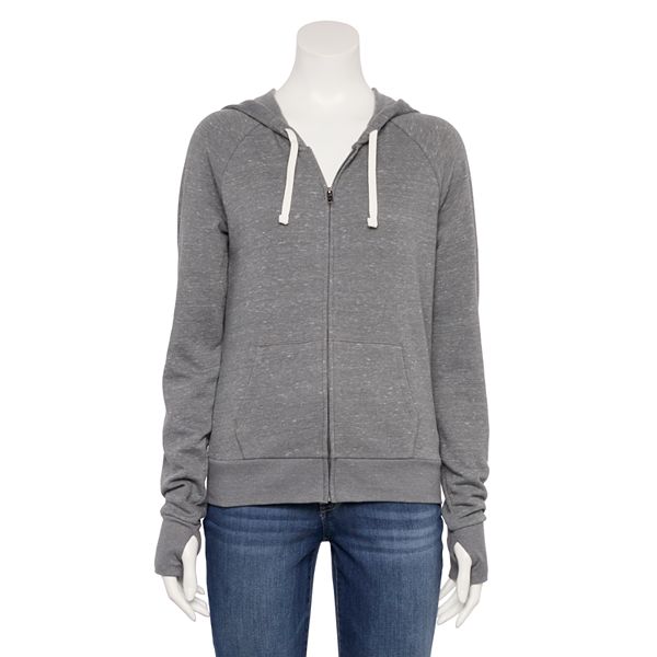 Juniors' SO® Core Long Sleeve Zip-Up Hoodie