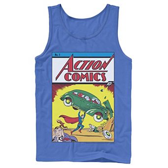 Men's DC Comics Superman No.1 Comic Cover Tank Top