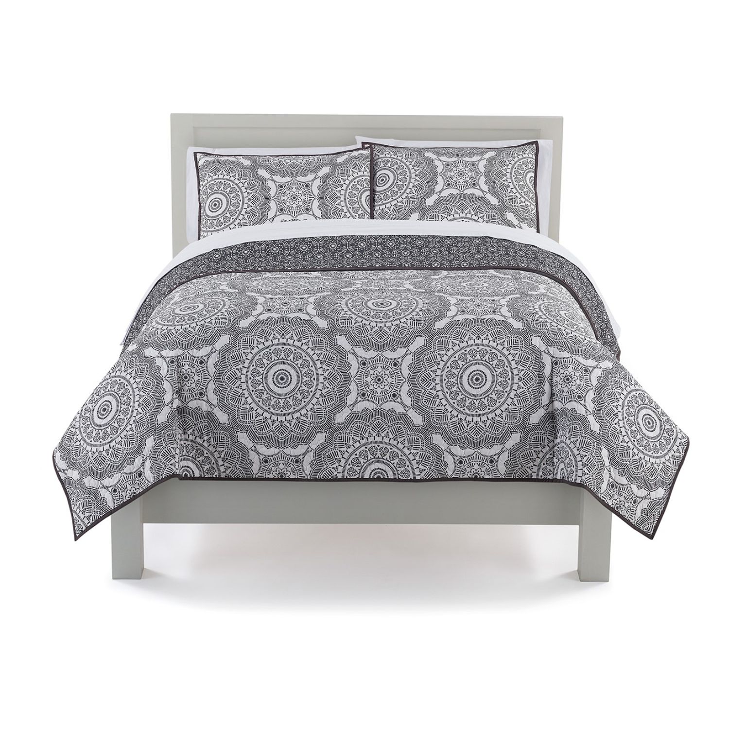 black and white coverlet king